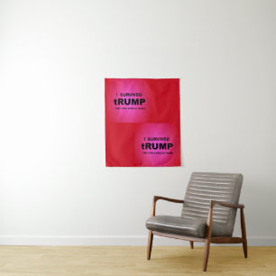 Ich überlebte tRUMP Wandteppich