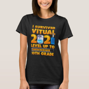 Ich überlebte virtuell den 9. Klasse-2020-Level-Up T-Shirt