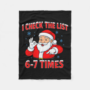 Ich überprüfe die Liste 67 Mal Santa Gen Z Slang D Fleecedecke