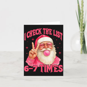 Ich überprüfe die Liste Humor 67 Meme 6-7 Lustig S Karte