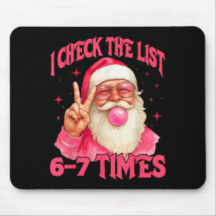 Ich überprüfe die Liste Humor 67 Meme 6-7 Lustig S Mousepad