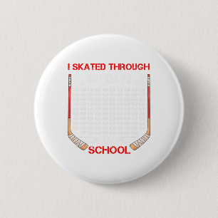 Ich überstand 100 Schultage als Eishockeyfan Button