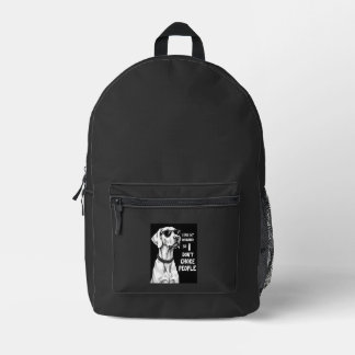 Ich Umarme Meinen Weimaraner, Damit Ich Leute Nich Bedruckter Rucksack