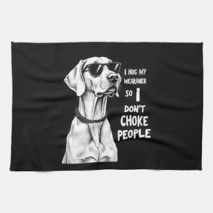 Ich Umarme Meinen Weimaraner, Damit Ich Leute Nich Geschirrtuch