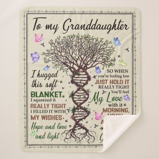 Ich umarmte diese weiche sherpadecke (Vorderseite)