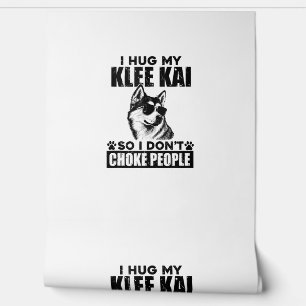Ich umarmte meinen Klee Kai, damit ich nicht Leute Tapete