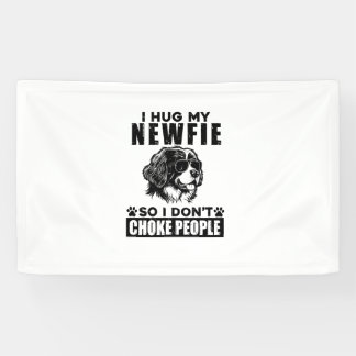 Ich umarmte meinen Newfie, sodass ich nicht Leute  Banner