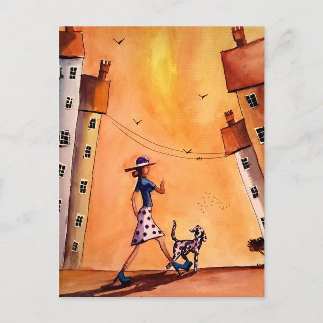 Ich und der Dalmatiner Postkarte (Vorderseite)