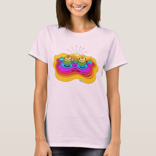 Ich und du Farbe T-Shirt (Vorderseite)