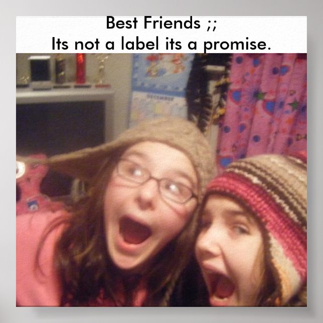 Ich und kal, beste Freundinnen. Poster (Vorne)