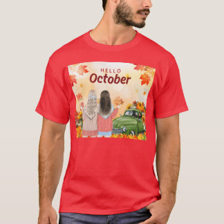 Ich und mein Freund im Oktober-Geschenk T-Shirt