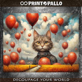 Ich und mein surrealer Montag als Ballonkatze Seidenpapier