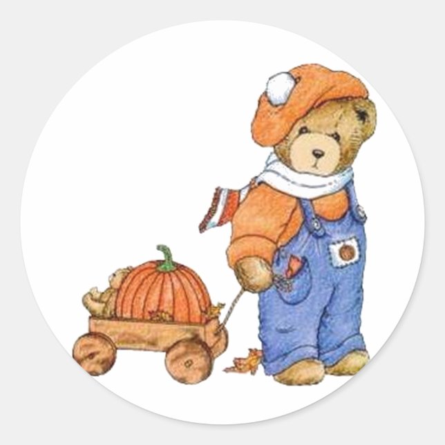 Ich und mein Wagen Runder Aufkleber (Vorderseite)