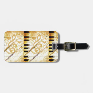 Ich und meine Flöten_ Gepäckanhänger