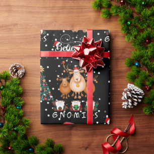 Ich und meine Gnomen zu Weihnachten Geschenkpapier