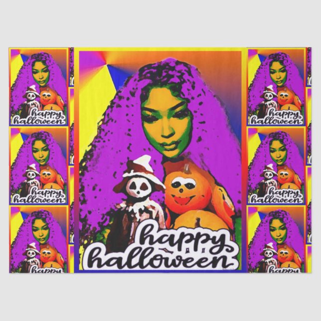 Ich und meine Halloween-Freunde Seidenpapier (Vorderseite)
