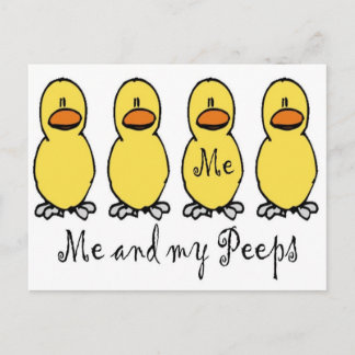 Ich und meine Pieps Postkarte