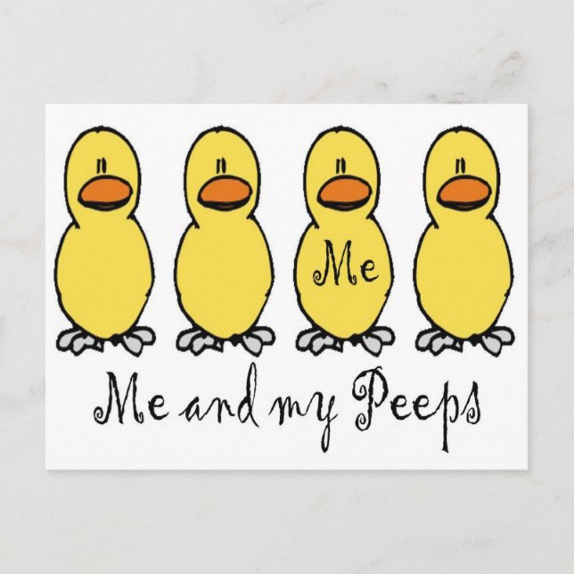 Ich und meine Pieps Postkarte (Vorderseite)