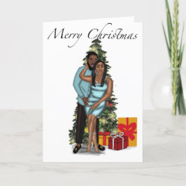 Ich und meine Weihnachtskarte Feiertagskarte