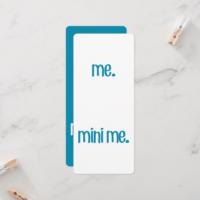 Ich und Mini Einladung (Vorderseite/Rückseite Beispiel)