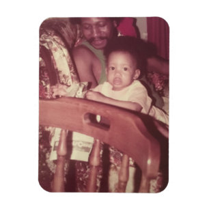 Ich und Vater Foto Magnet