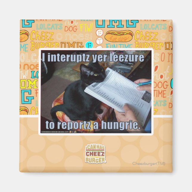 Ich unterbreche Yen Leezure Magnet (Vorne)
