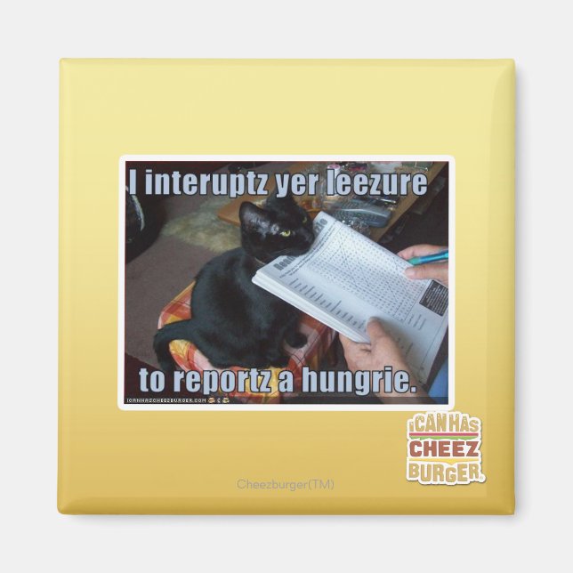 Ich unterbreche Yen Leezure Magnet (Vorne)
