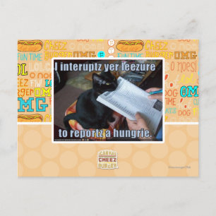 Ich unterbreche Yen Leezure Postkarte