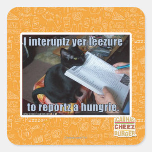 Ich unterbreche Yen Leezure Quadratischer Aufkleber