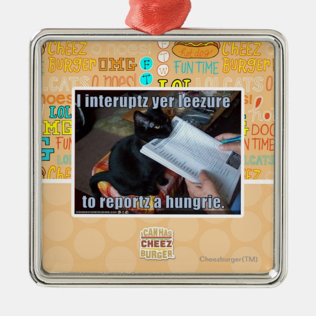 Ich unterbreche YER Leezure Ornament Aus Metall (Vorne)