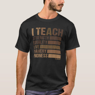 Ich unterrichte Black History Teacher Celebrate Bl T-Shirt