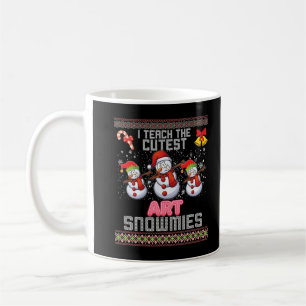 Ich unterrichte den Niedlichen Kunstschneemännern Kaffeetasse