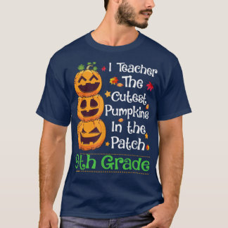 Ich unterrichte den Niedlichen Pumpkin 9. Klasse L T-Shirt