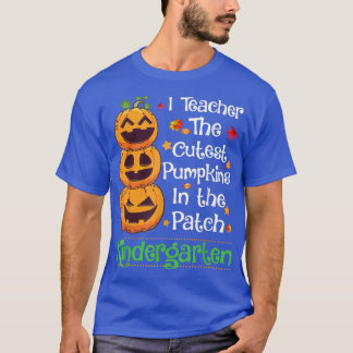 Ich unterrichte den Niedlichsten Pumpkin Kindergar T-Shirt