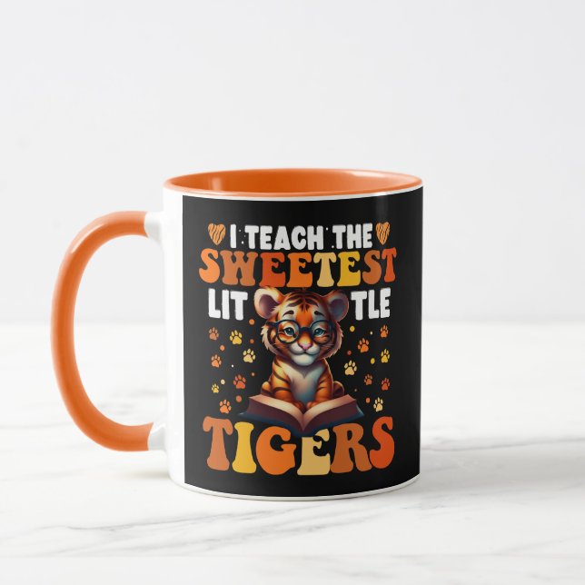 Ich unterrichte den süßesten Tigerlehrer Tasse (Links)