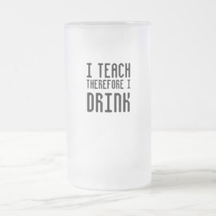 Ich unterrichte deshalb mich trinke Tasse