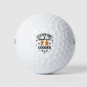 Ich unterrichte die klügsten Kekse Lehrer Weihnach Golfball