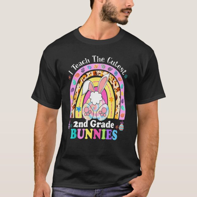 Ich unterrichte die Niedliche 2. Klasse des Bunnie T-Shirt (Vorderseite)