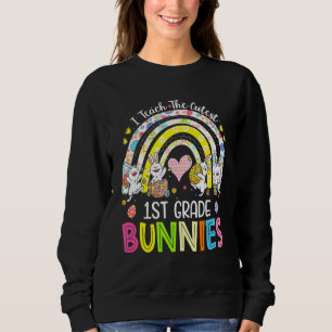 Ich unterrichte die Niedliche Bunnies-Lehrerin Eas Sweatshirt