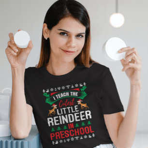 Ich unterrichte die Niedliche kleine Rentiere in d T-Shirt