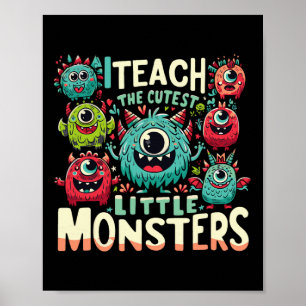Ich unterrichte die Niedlichen kleinen Monster Hal Poster