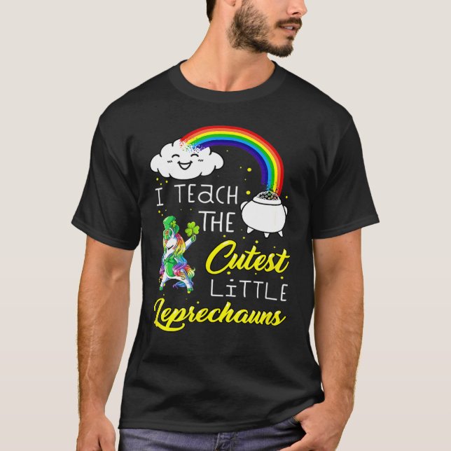 Ich unterrichte die Niedlichen Kobeltöne Unicorn S T-Shirt (Vorderseite)