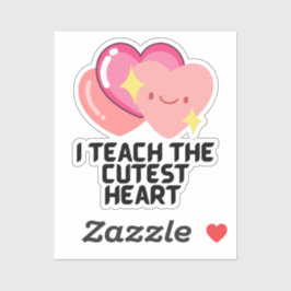 Ich unterrichte die niedlichsten Herzen Aufkleber