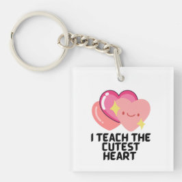 Ich unterrichte die niedlichsten Herzen Schlüsselanhänger