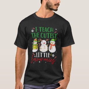 Ich unterrichte die Niedlichsten kleinen Schneemas T-Shirt