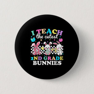 Ich unterrichte die süßesten 2. Klasse Kaninchen L Button