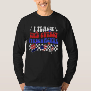 Ich unterrichte die süßesten Knaller 4. Juli Groov T-Shirt