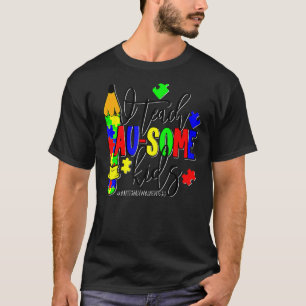 Ich unterrichte einige Kinder Puzzleteile Lehrer A T-Shirt