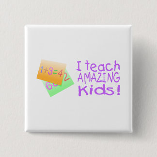 Ich unterrichte fantastische Kinder (Zahlen) Button