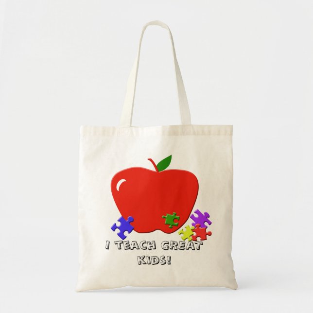 Ich unterrichte GROSSE Kinder!  Taschen-Tasche Tragetasche (Vorne)